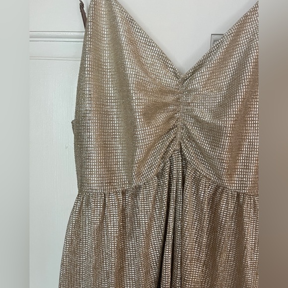 Gold Glitter Urban Outfitters Short Romper - Picture 4 of 4